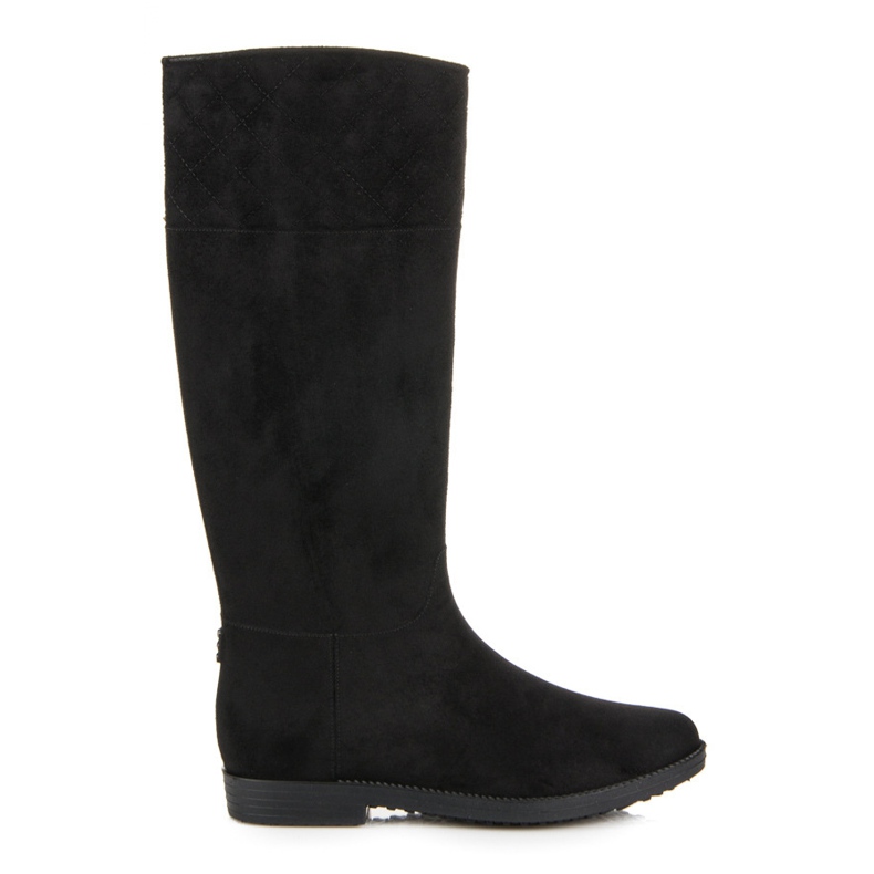 Galochas altas de camurça preto