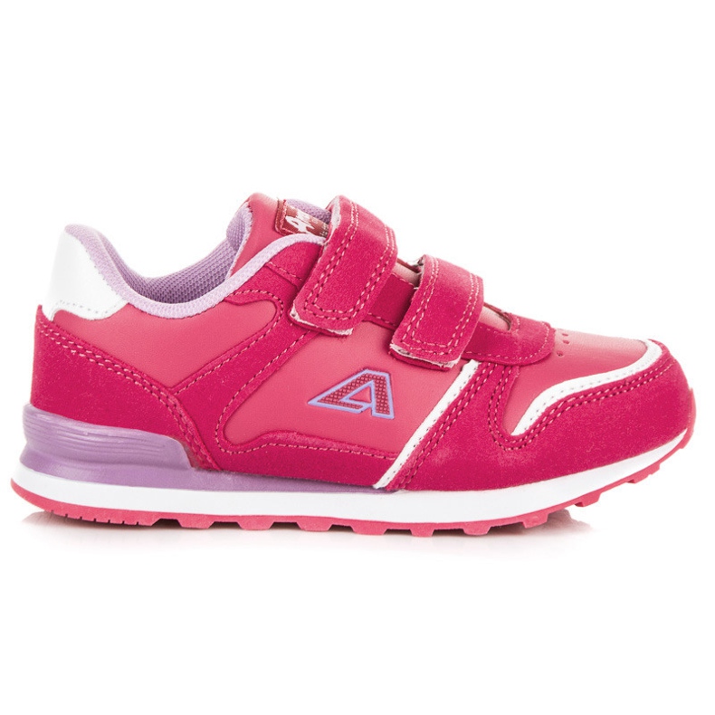 American Club Sapatos femininos com velcro rosa