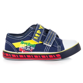 Hasby Sapatilhas de menino com velcro azul