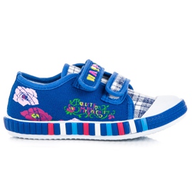 Hasby Tênis de mesa xadrez para meninas azul