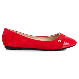 Seastar Bailarinas com bico envernizado vermelho Seastar Bailarinas com bico envernizado vermelho