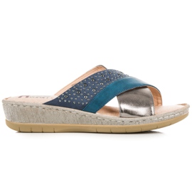 Kylie Chinelos casuais azul