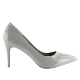 Bombas femininas lacadas cinza LEI-83 Cinza Bombas femininas lacadas cinza LEI-83 Cinza