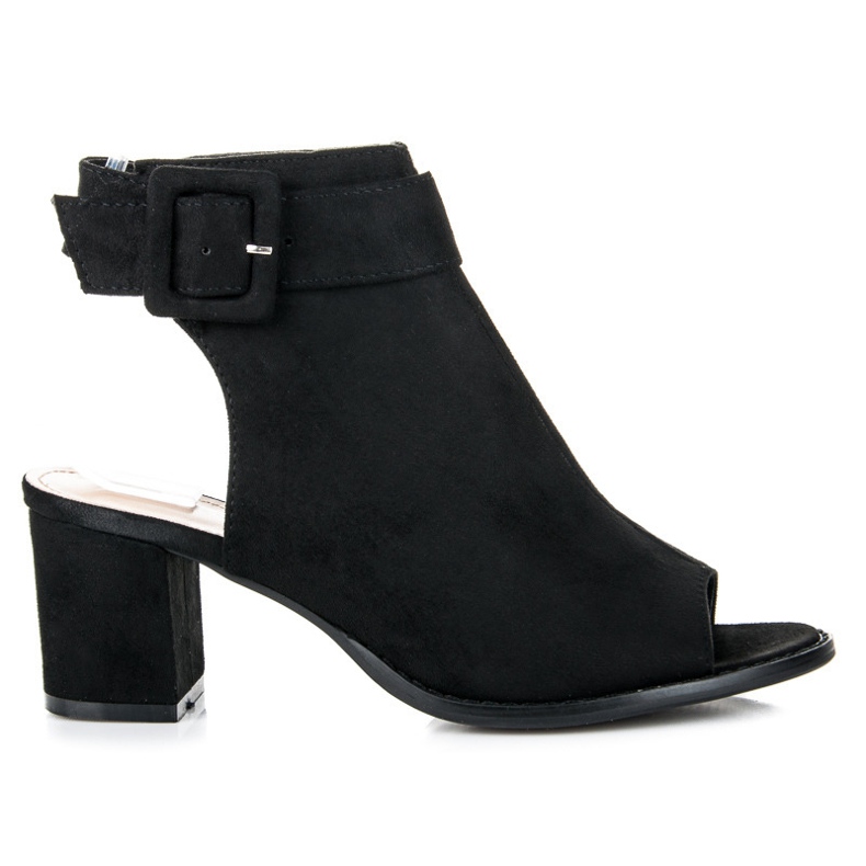 Seastar Botas Peep Toe Pretas preto