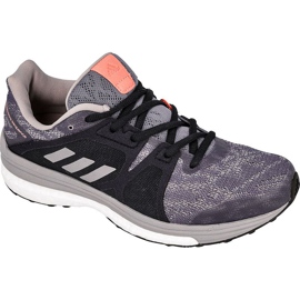 Tênis de corrida adidas Supernova Sequence 9 W BB1617 cinza roxo