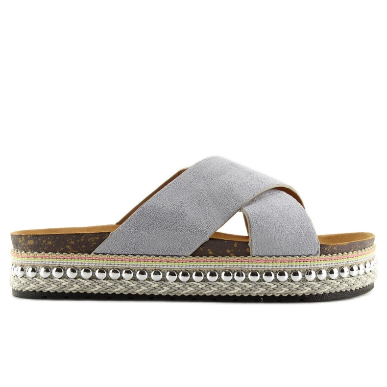 Cinza Chinelos de mulher cinza CK15P cinza