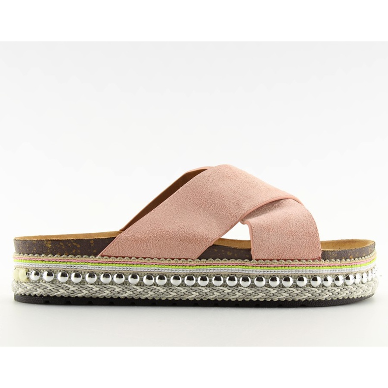 Chinelos rosa de mulher rosa CK15P rosa