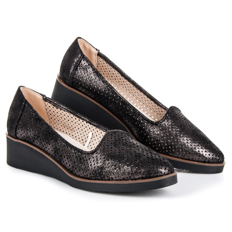 Vinceza Senhores Openwork preto