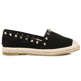 Seastar Alpargatas de camurça com tachas preto Seastar Alpargatas de camurça com tachas preto