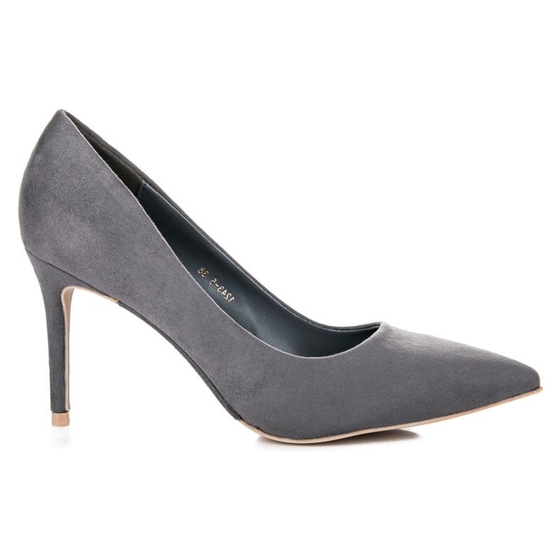 Vices saltos de camurça cinza