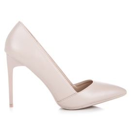 Vices Vícios elegantes de salto alto castanho