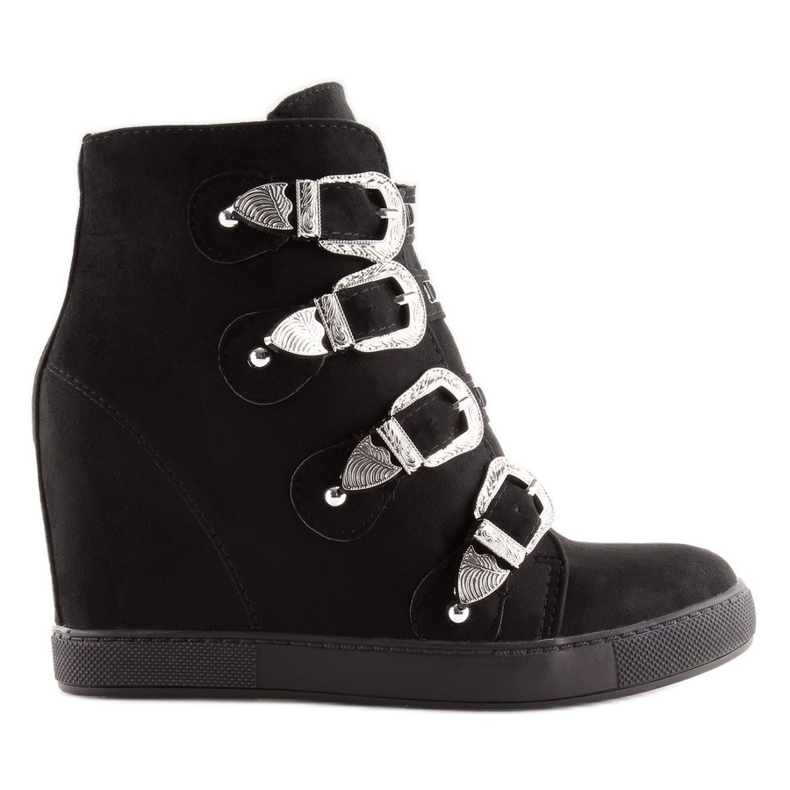 Tênis feminino preto 100-852Bas-1 preto