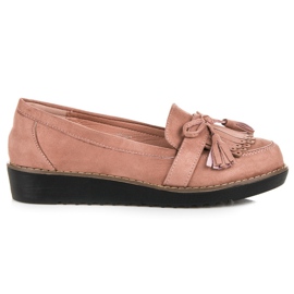 Seastar Mocassins com franjas rosa