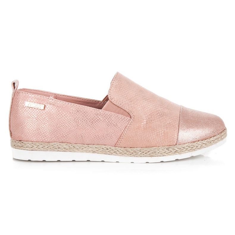 Vices Vícios de sapatos femininos slip-on rosa