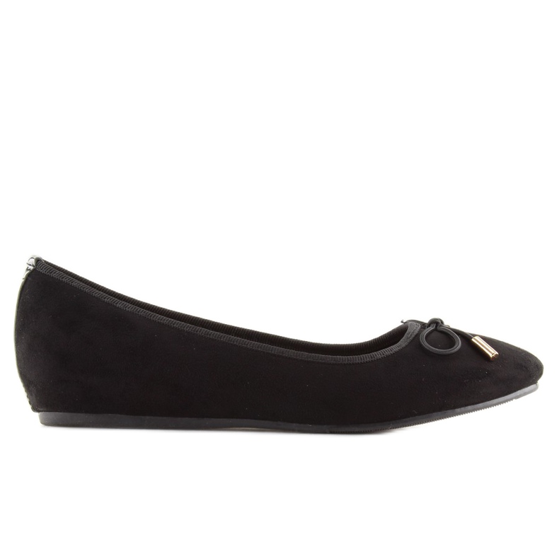 Bailarinas pretas em uma cunha preta escondida preto