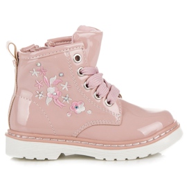 American Club Chinelos de clube americano com zíper rosa