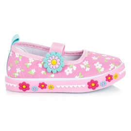 American Club Sapatos de jardim de infância rosa