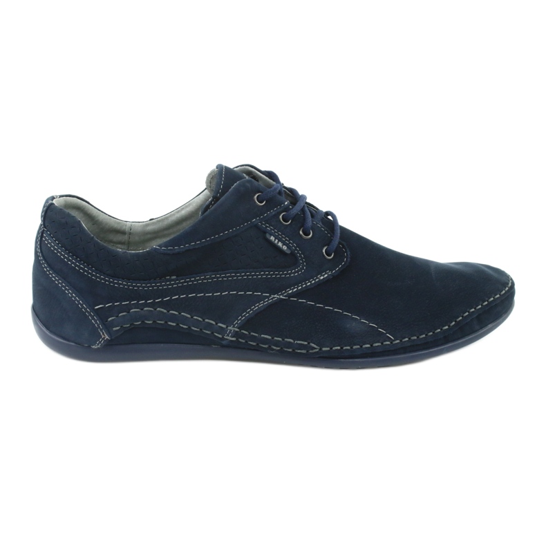 Sapatos casuais masculinos Riko 844 azul marinho