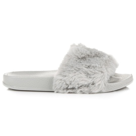 Bona Chinelos de mulher com pele cinza