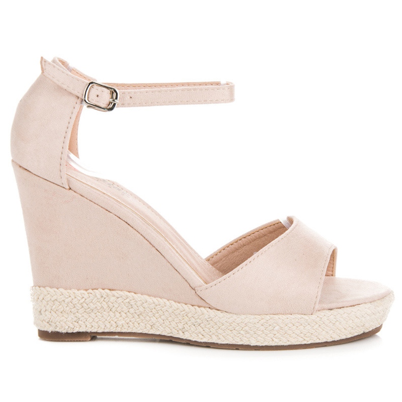 Seastar Sandálias de cunha de camurça castanho