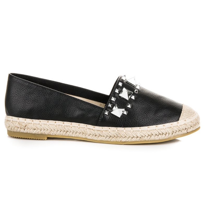 Seastar Alpargatas com jatos preto Seastar Alpargatas com jatos preto