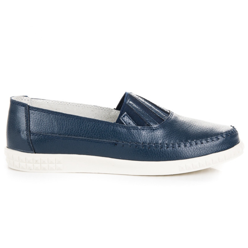 Mocassins de couro VINCEZA azul