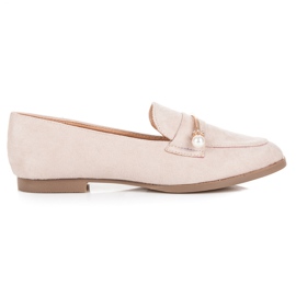 Seastar Mocassins Com Pérolas bege