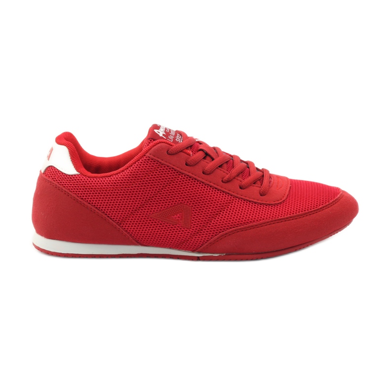 American Club Esporte de corrida vermelho americano 7066 branco