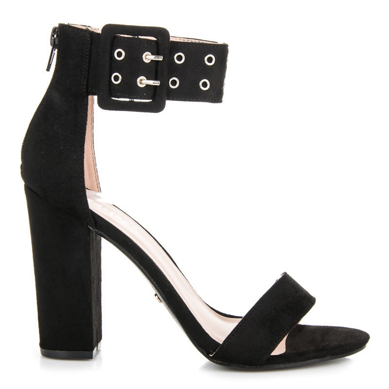 Seastar Sandália rock com zíper preto