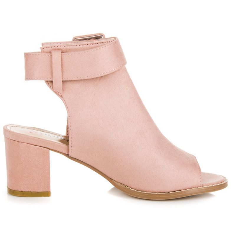 Seastar bota peep toe rosa
