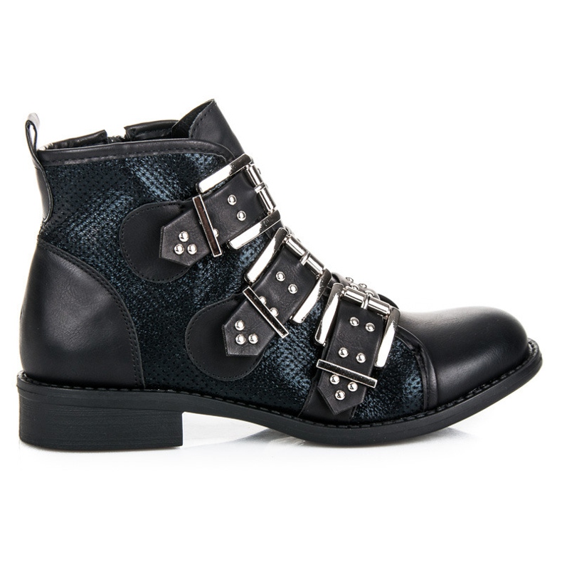 Seastar botas de rock de primavera preto