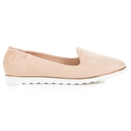 Vices Vícios de bailarinas de camurça slip-on marrom