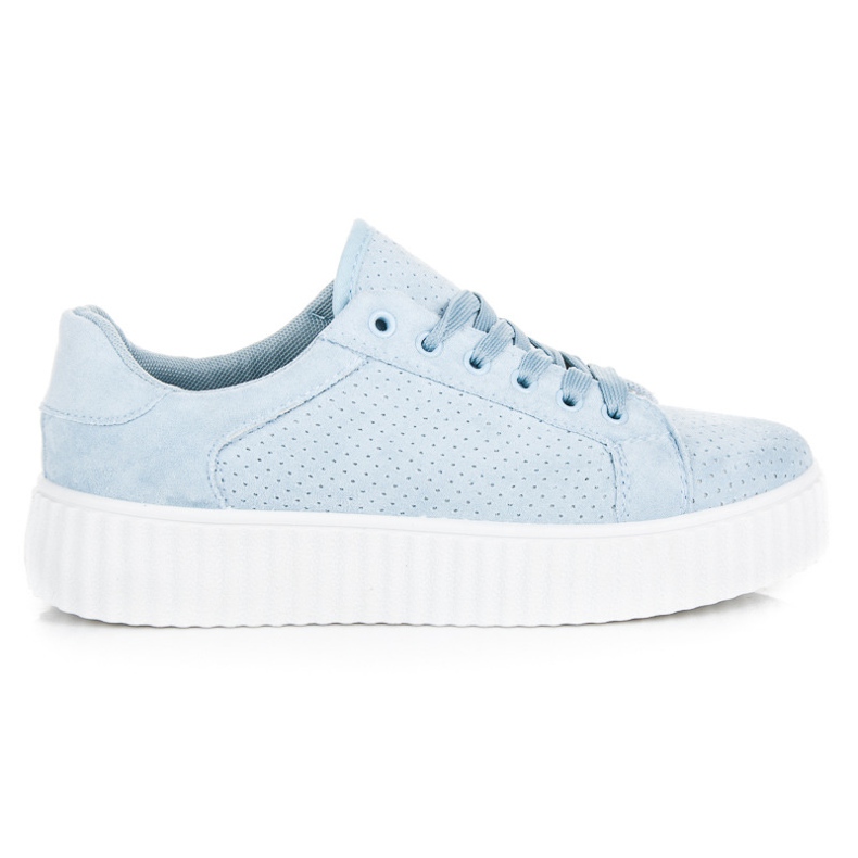 Seastar Tênis de camurça na plataforma azul