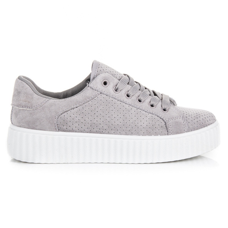 Seastar Tênis de camurça na plataforma cinza