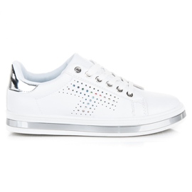 Tênis brancos com holograma