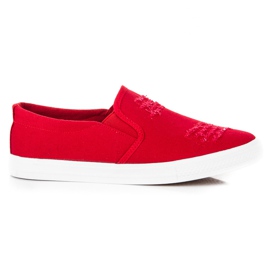 Seastar Sapatilhas Red Slip On vermelho