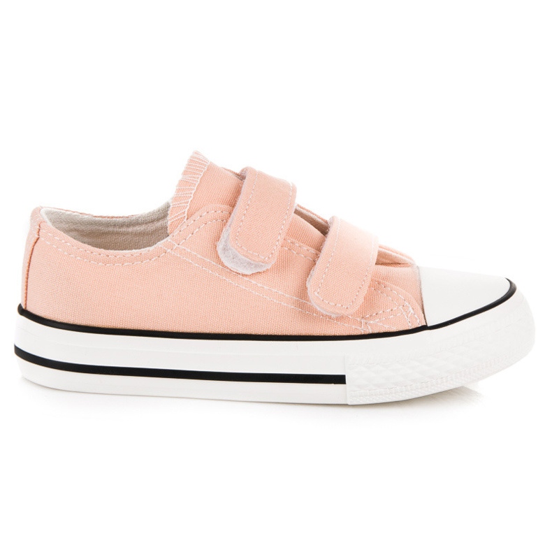 Tênis de velcro infantil rosa