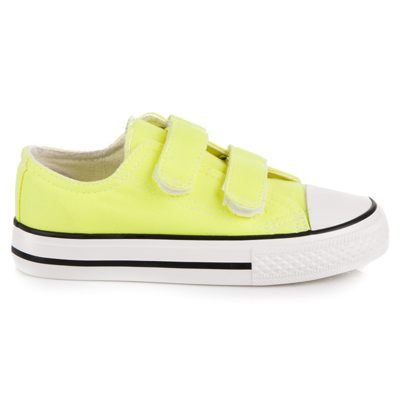 Tênis de velcro infantil amarelo