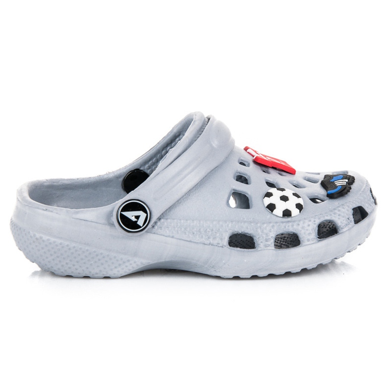 American Club chinelos americanos infantis cinza