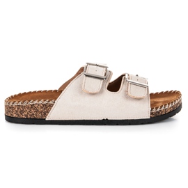 Seastar Chinelos de camurça com fivelas castanho Seastar Chinelos de camurça com fivelas castanho