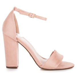 Seastar Sandálias de camurça em um poste rosa Seastar Sandálias de camurça em um poste rosa