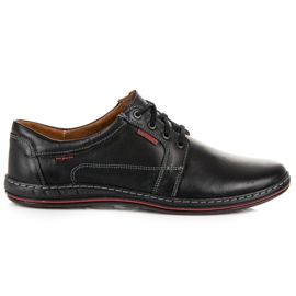 Sapatos casuais lucca com cadarço preto