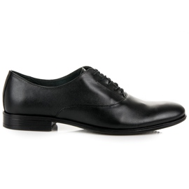 Sapatos de couro Oxford LUCCA preto
