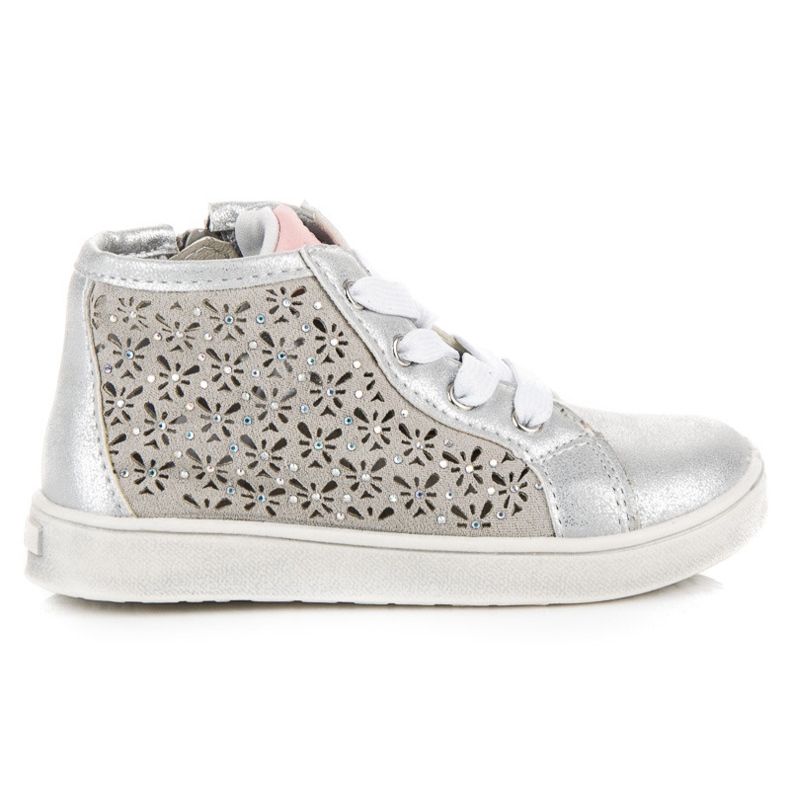 American Club Tênis a céu aberto em um zíper americano cinza