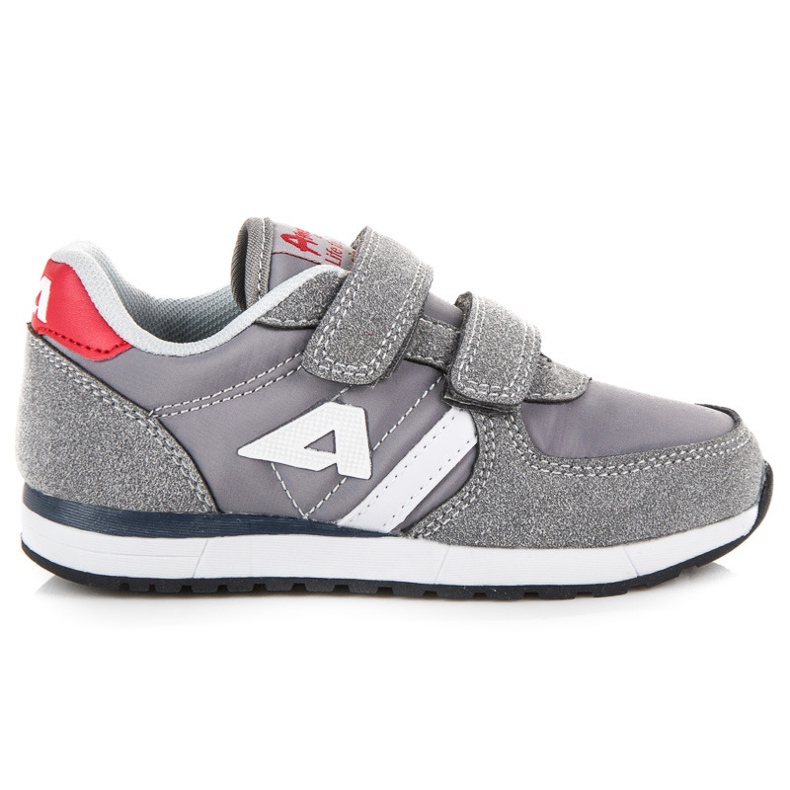 American Club Tênis De Couro De Camurça Americano cinza