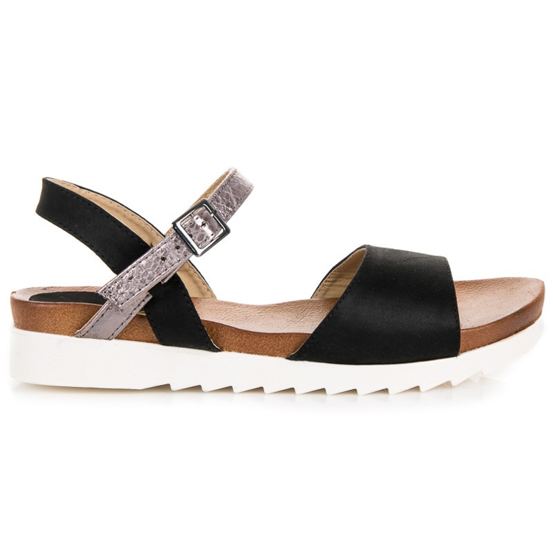 Sandália rasa vinceza de camurça preto