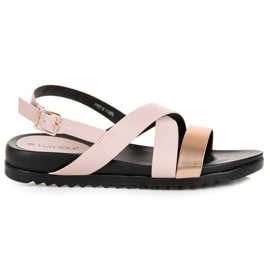 Sandálias fechadas com fivela VINCEZA rosa