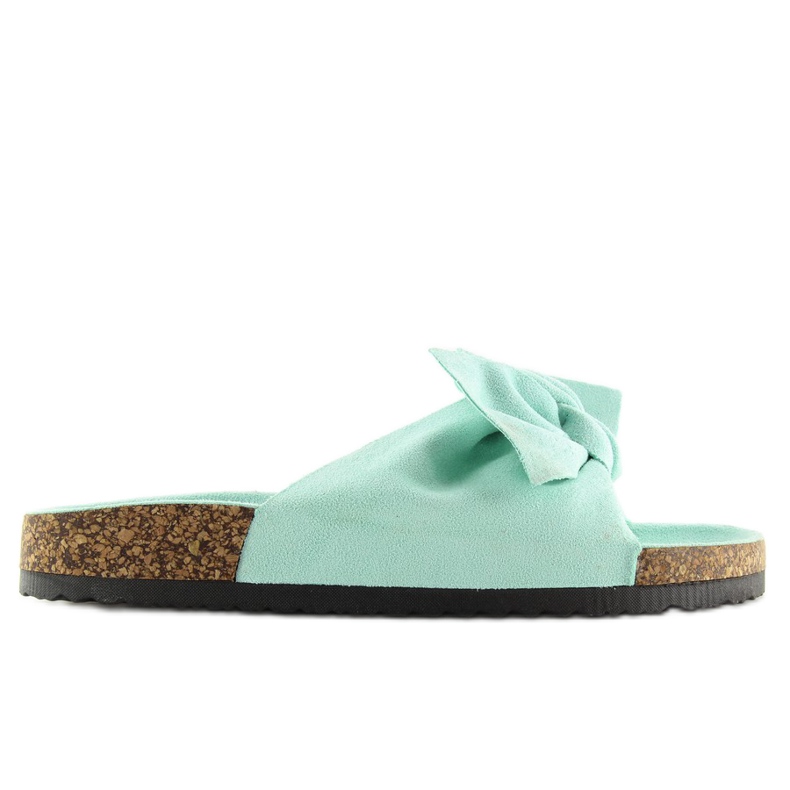 Chinelos de cortiça menta LS-90 verde
