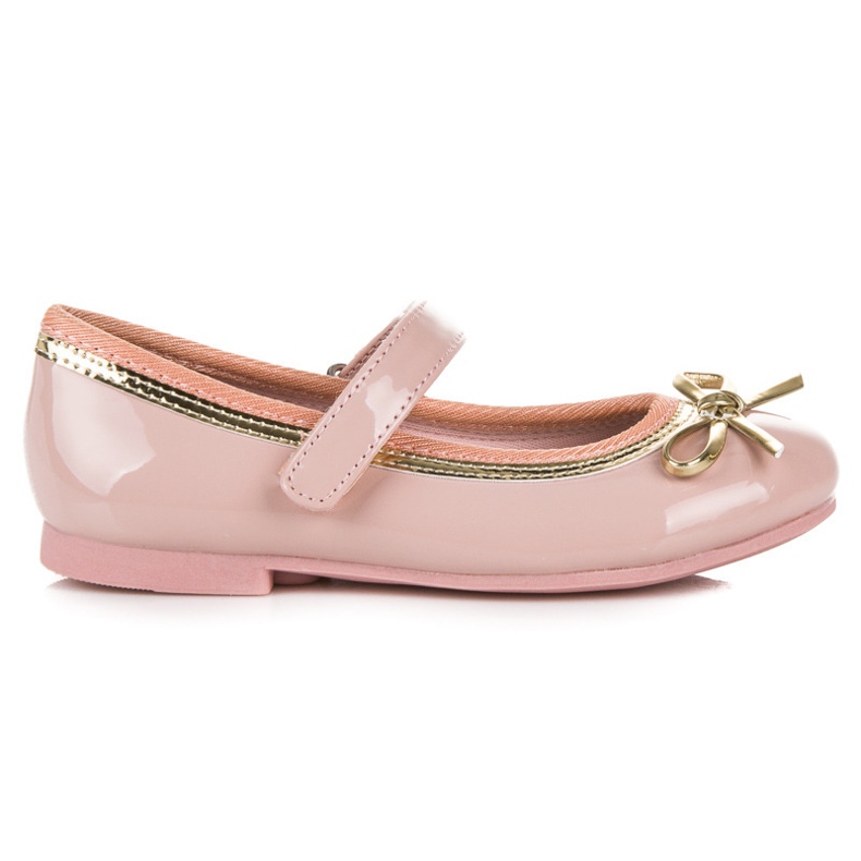 American Club Bailarina com velcro americano rosa