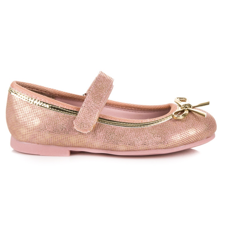 American Club Bailarina com velcro americano rosa